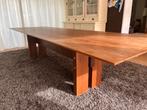 Massief notenhouten eettafel, Huis en Inrichting, Tafels | Eettafels, Ophalen, Gebruikt, 100 tot 150 cm, Eikenhout