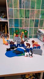 Grote houten dieren dierentuin set, Kinderen en Baby's, Speelgoed | Houten speelgoed, Gebruikt, Overige typen, Onbekend, Ophalen of Verzenden