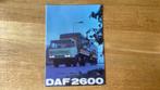 Brochure DAF 2600 1969, Ophalen of Verzenden, Zo goed als nieuw, Overige merken