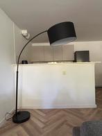 Verstelbare Vloerlamp met Zwarte Kap, Huis en Inrichting, Lampen | Vloerlampen, Ophalen, Zo goed als nieuw, Metaal, 150 tot 200 cm