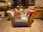 PATCHWORK CHESTERFIELD Fauteuil Periwinkle HARRIS TWEED Stof, Huis en Inrichting, Fauteuils, Ophalen of Verzenden, Zo goed als nieuw