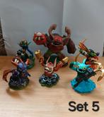 Set 5, met 6 verschillende Skylanders, Avontuur en Actie, 2 spelers, Ophalen of Verzenden, Zo goed als nieuw