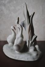 Vintage Beeldje Gans Ganzen Nao Porselein 1980 13 cm, Antiek en Kunst, Ophalen of Verzenden