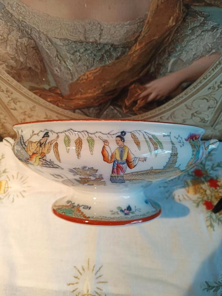 Antieke Petrus Regout Timor Schaal in Prachtstaat, Kleding | Dames, Riemen en Ceinturen, Zo goed als nieuw, Ophalen of Verzenden