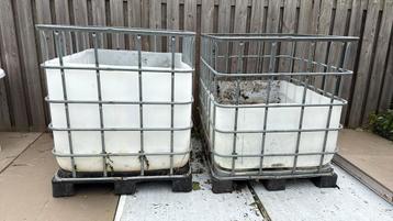 2 IBC tanks voor diverse doeleinden beschikbaar voor biedingen