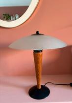 Vintage Mushroom Tafellamp, Ophalen, Gebruikt, Glas, Minder dan 50 cm