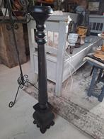 Landelijke houten vloerkandelaar, Huis en Inrichting, Ophalen of Verzenden, Hout, Minder dan 25 cm