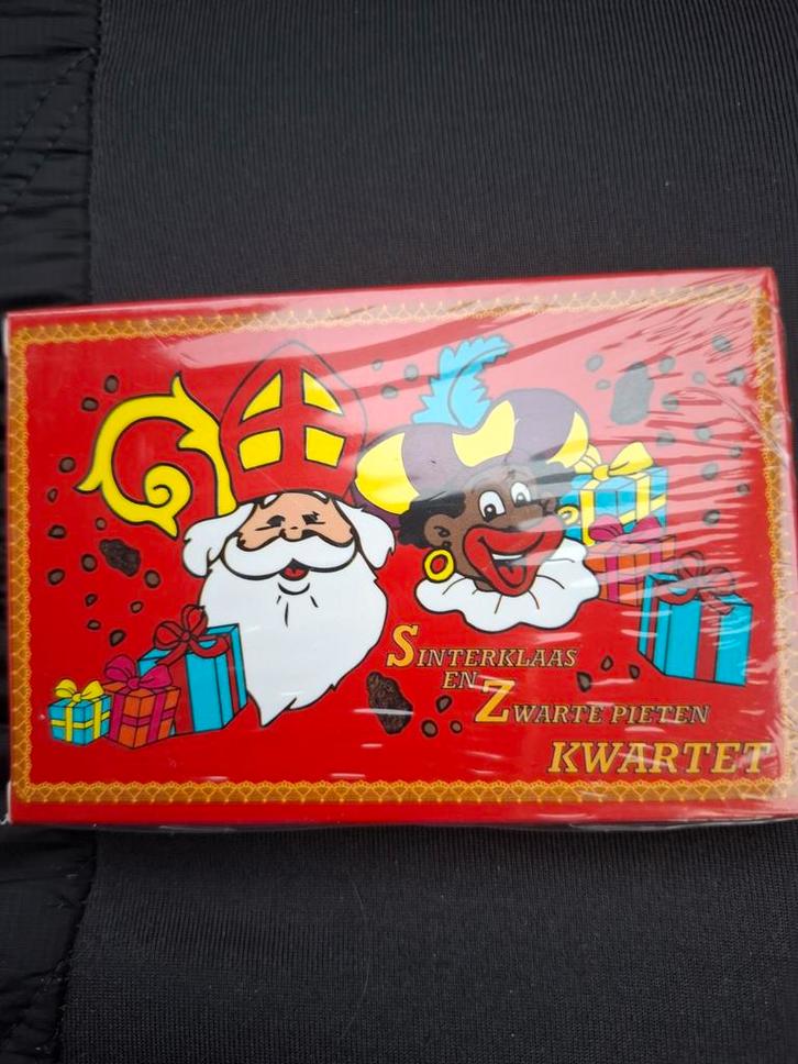 Sinterklaas en Zwarte Pieten Kwartet - Nieuw!, Hobby en Vrije tijd, Gezelschapsspellen | Kaartspellen, Nieuw, Drie of vier spelers