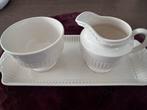 Wedgwood Edme Melkkan & Suikerpot op Onderbord, Huis en Inrichting, Keuken | Servies, Overige typen, Ophalen of Verzenden, Zo goed als nieuw