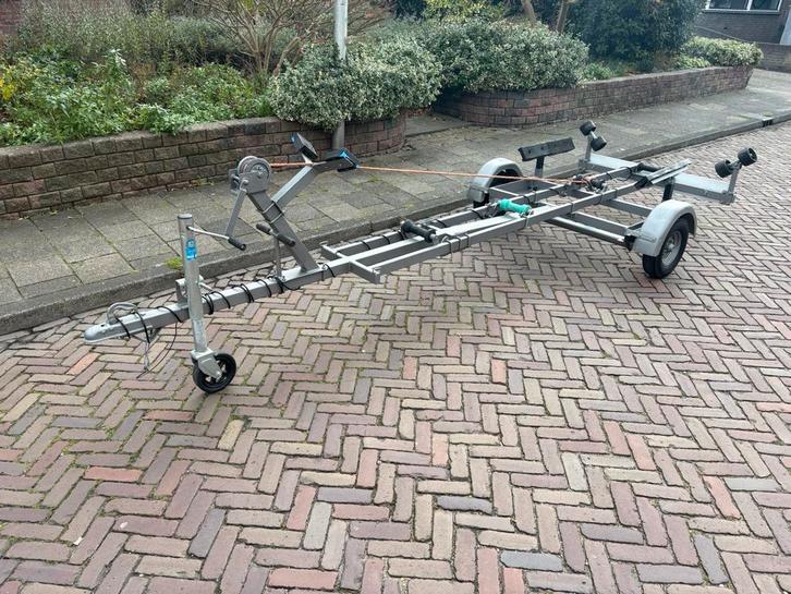 Atlanta boot trailer aanhanger kar motorboot rib  bootje 4M., Watersport en Boten, Boottrailers, Gebruikt, Overige typen, Minder dan 1500 kg