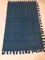 GFL25 Grand foulard groen blauw engelen 177/114, Huis en Inrichting, Gebruikt, Ophalen of Verzenden