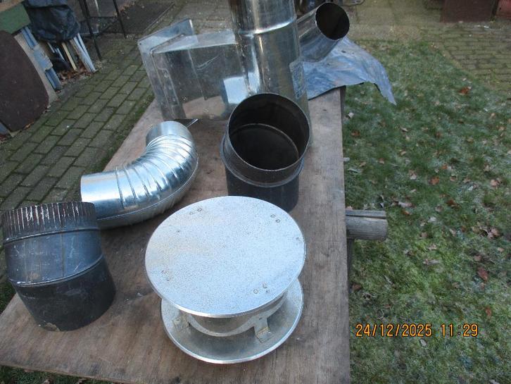 Kachelpijp., Huis en Inrichting, Kachels, Zo goed als nieuw, Vrijstaand, Houtkachel, Hout, Ophalen of Verzenden