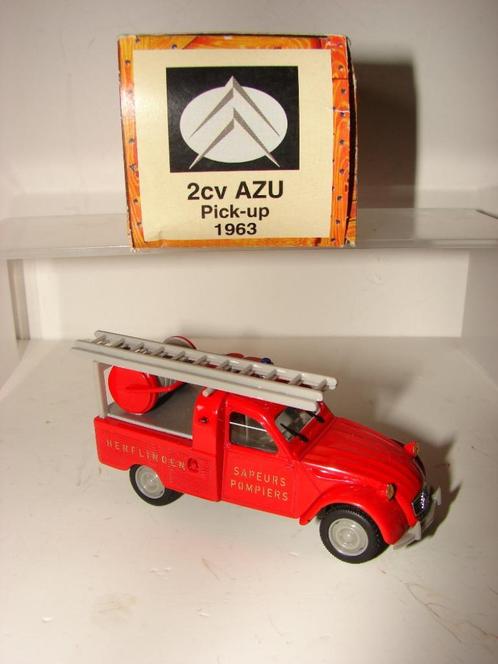 Citroen 2cv branweer pickup 1963 uit gegeven door Norev, Hobby en Vrije tijd, Modelauto's | 1:43, Nieuw, Auto, Norev, Ophalen of Verzenden