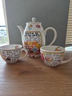 Blond hoge theepot met 2 koppen, Ophalen of Verzenden