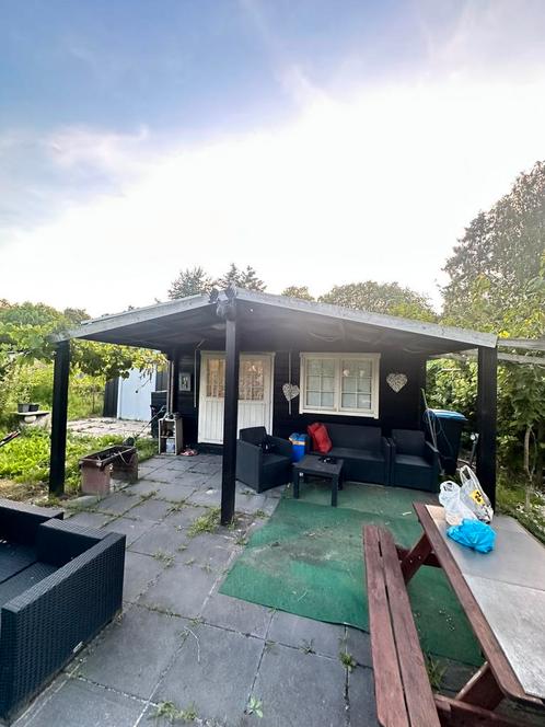 Prachtige en goed verzorgde volkstuin in Rotterdam Hoogvliet, Tuin en Terras, Tuinhuizen, Zo goed als nieuw, Tuinhuis, Hout, 200 tot 400 cm