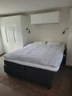 Boxspring Autentik Tunn vlak met topper, Huis en Inrichting, Slaapkamer | Boxsprings, Ophalen, Zo goed als nieuw, Tweepersoons