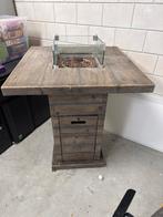 Mooie vierkante vuurtafel / terrashaard, Ophalen of Verzenden, Gebruikt