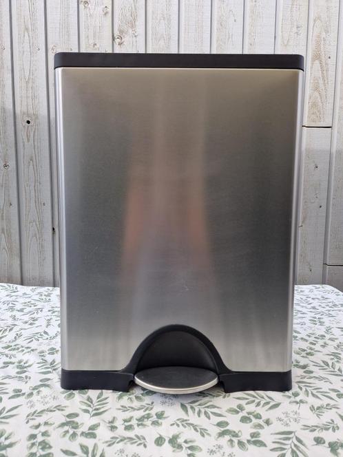 Simplehuman pedaalemmer (65L), Huis en Inrichting, Woonaccessoires | Prullenbakken, Gebruikt, Rvs, 50 tot 75 cm, 40 liter of meer