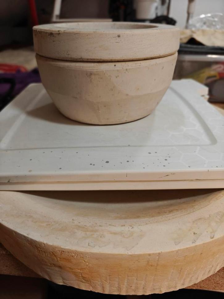 Gipsmal, dampbox & zeven voor glazuur, Hobby en Vrije tijd, Pottenbakken, Ophalen