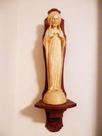 Heiligen- / Christusbeeld op houten console., Antiek en Kunst, Ophalen of Verzenden
