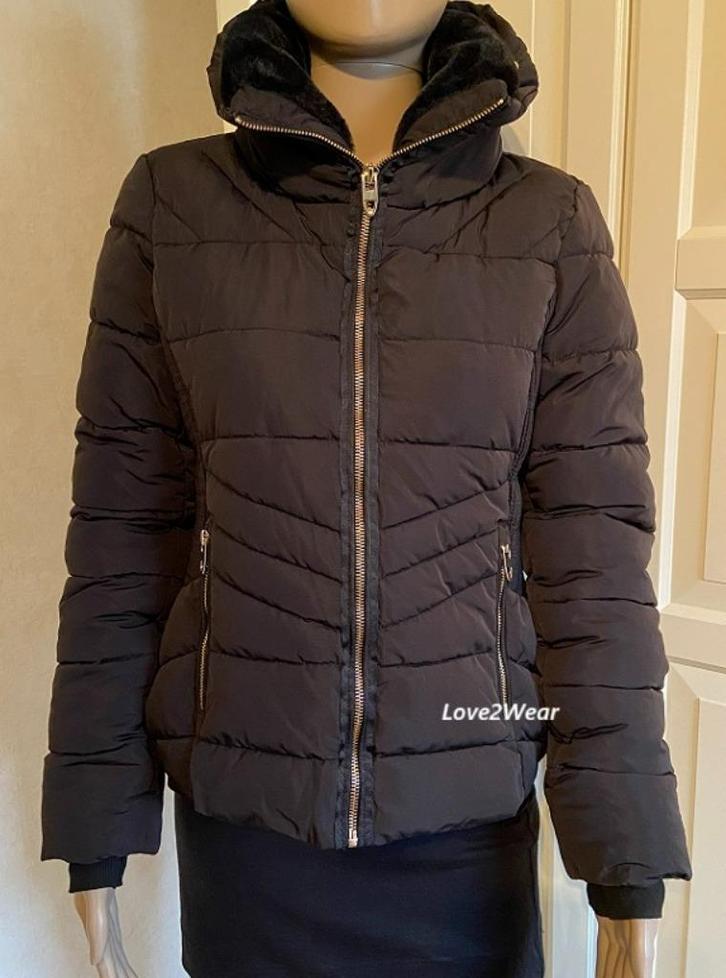 Jas jack gewatteerd Zara, Kleding | Dames, Jassen | Winter, Nieuw, Maat 36 (S), Zwart, Ophalen of Verzenden