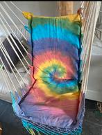 Hangstoel met kleurrijk kussen, Binnen, Ophalen of Verzenden, Zo goed als nieuw, Met standaard