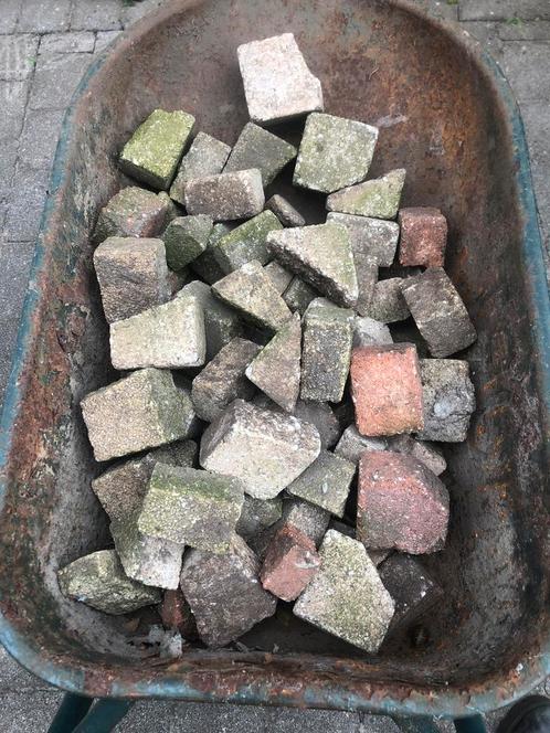 Rest stukken Koppelstones schuine kantjes en halfjes, Tuin en Terras, Grind, Keien en Split, Gebruikt, Kei, Multi, Overige materialen