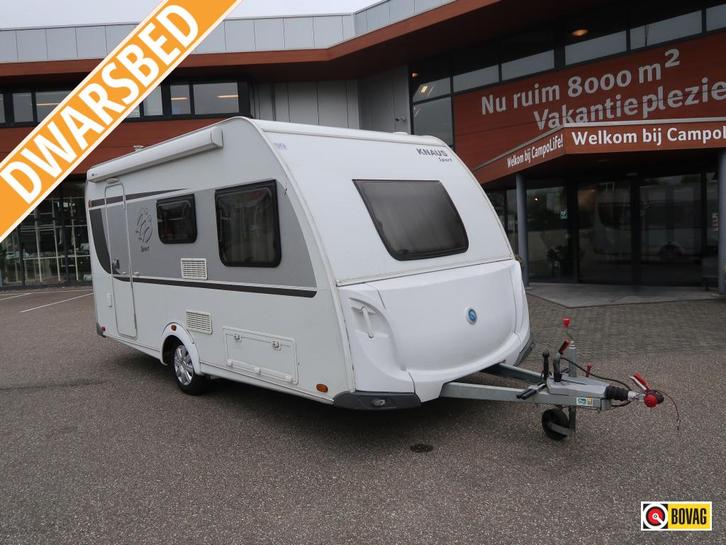 Knaus Sport 420 QD MET ALKO MOVER, Caravans en Kamperen, Caravans, tot en met 4, Treinzit, Knaus, Dwarsbed, Overige typen, 4 tot 5 meter