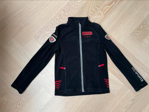 ZGAN: Zwart flecejack / skipully van Bogner maat 164/170, Kinderen en Baby's, Kinderkleding | Maat 164, Zo goed als nieuw, Meisje
