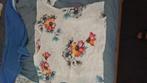 Tuniek bloemen linnen nieuw, Kleding | Dames, Verzenden, Nieuw, Maat 42/44 (L), Wit