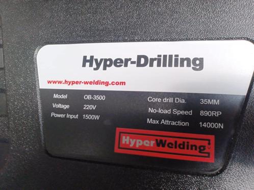 Hyper Drilling magneet boormachine type OB-3500 nieuw 1500 w, Doe-het-zelf en Verbouw, Gereedschap | Boormachines, Nieuw, Boormachine