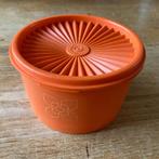 Vintage Tupperware oranje bewaardoos zonnedeksel Ø≈14cm, Huis en Inrichting, Keuken | Tupperware, Ophalen of Verzenden, Gebruikt