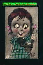 Prachtige oogjes kaart kind zingen OOG-14, Verzamelen, Ansichtkaarten | Themakaarten, Gelopen, Kinderen, 1920 tot 1940, Verzenden