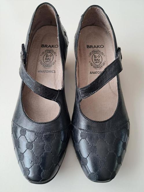 Super leuke zwarte leren schoenen van BRAKO Maat 38 ZGAN, Kleding | Dames, Schoenen, Zo goed als nieuw, Zwart, Ophalen of Verzenden