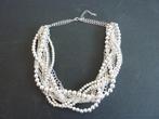 Zilverkleurige gevlochten ketting, Ophalen of Verzenden, Nieuw, Zilver, Overige materialen
