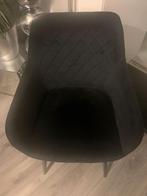 Zwarte Stoel met Stijlvol Design, Zwart, Ophalen of Verzenden, Zo goed als nieuw, Stof