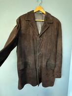 Vintage suede jas met rever kraag, Kleding | Heren, Ophalen of Verzenden, Gedragen, Maat 56/58 (XL), Bruin