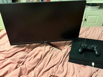 Acer monitor met ps4 en controller beschikbaar voor biedingen