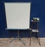 Prinz diaprojector met Radiant projectiescherm en tafel, Ophalen, Gebruikt, Met scherm