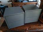 Grijze Eket ladekastjes, Huis en Inrichting, Ophalen, Gebruikt, Overige materialen, Minder dan 150 cm