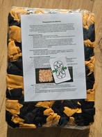 Handgemaakte Snuffelmat Oker geel/Zwart, Ophalen of Verzenden, Nieuw, Intelligentiespeelgoed