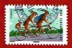 Fietsen - Tandem ( Recreatief ) - Frankrijk - 5836 - gebr, Postzegels en Munten, Ophalen of Verzenden, Sport, Gestempeld