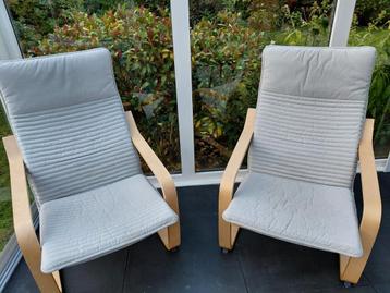 2x ZGAN Ikea Relaxfauteuils fauteuils stoelen beschikbaar voor biedingen