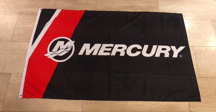 Mercury Racing Spandoek Vlag, Watersport en Boten, Accessoires en Onderhoud, Nieuw, Ophalen of Verzenden