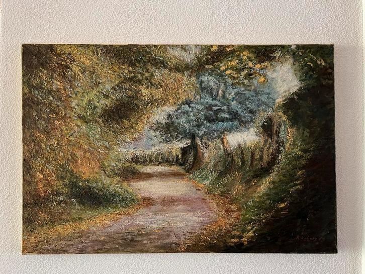 Schilderij R. Habets, Sweikhuizen, 1989, Antiek en Kunst, Kunst | Schilderijen | Klassiek, Ophalen