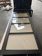 Zwarte Opdekdeur met Glas - Krasje, Doe-het-zelf en Verbouw, Deuren en Horren, Gebruikt, 80 tot 100 cm, Binnendeur, Ophalen of Verzenden