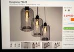 Hanglamp rookglas, Ophalen, Zo goed als nieuw, Glas, Minder dan 50 cm