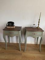 Unieke nachtkastjes / sidetable Acadia pear, gouden accenten, Huis en Inrichting, Ophalen, Zo goed als nieuw, 45 tot 65 cm, 70 cm of meer