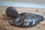 Grote oude handgemaakte houten lokeend, Antiek en Kunst, Ophalen of Verzenden