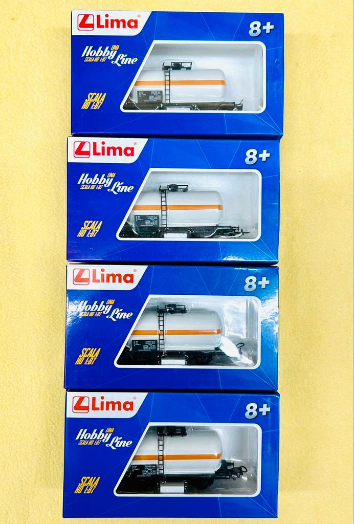 Lima: set van 4 ketelwagens type Zg van COSFER (2), Hobby en Vrije tijd, Modeltreinen | H0, Zo goed als nieuw, Wagon, Gelijkstroom of Wisselstroom